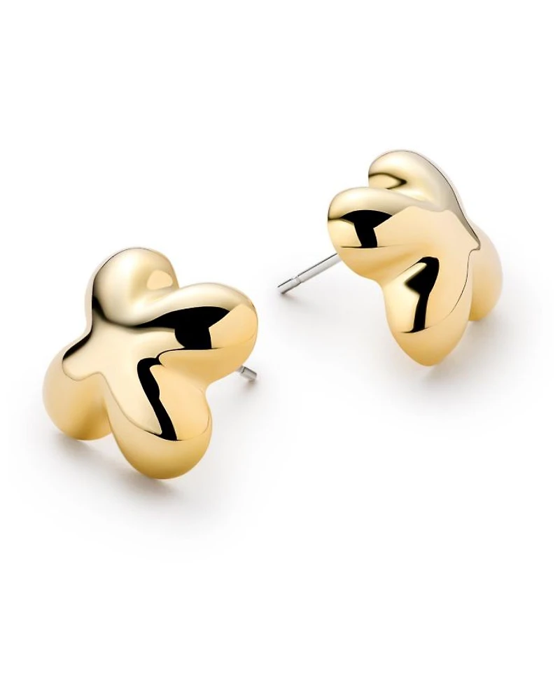 Gold Cassia Stud Earrings