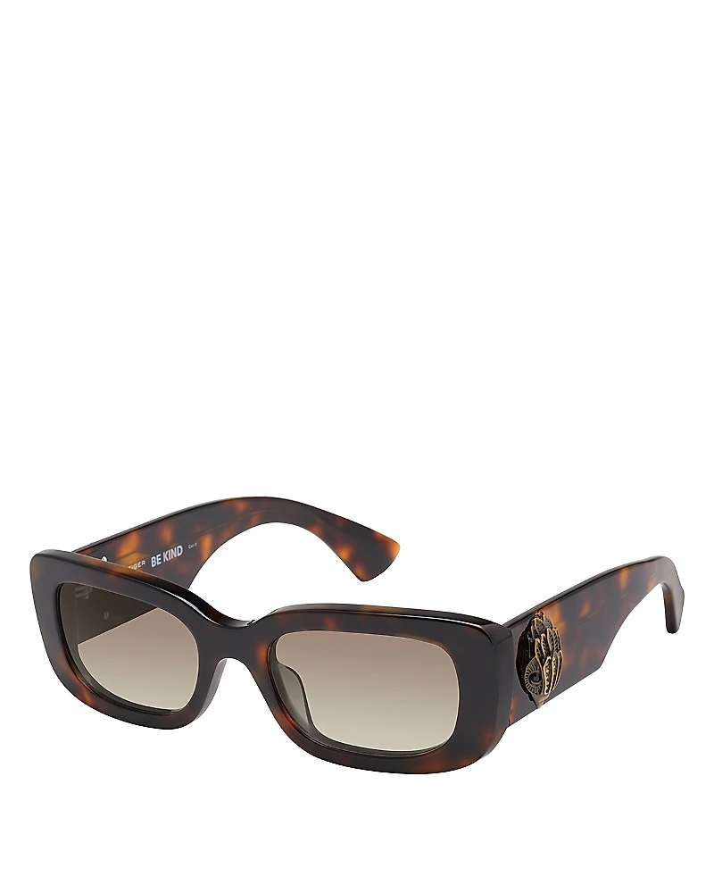 Kurt Geiger London Rectangle Sunglasses, 52mm