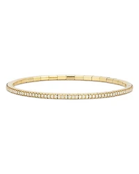 18K Yellow Gold Extensible by Demeglio Diamond Tennis Stretch Bracelet