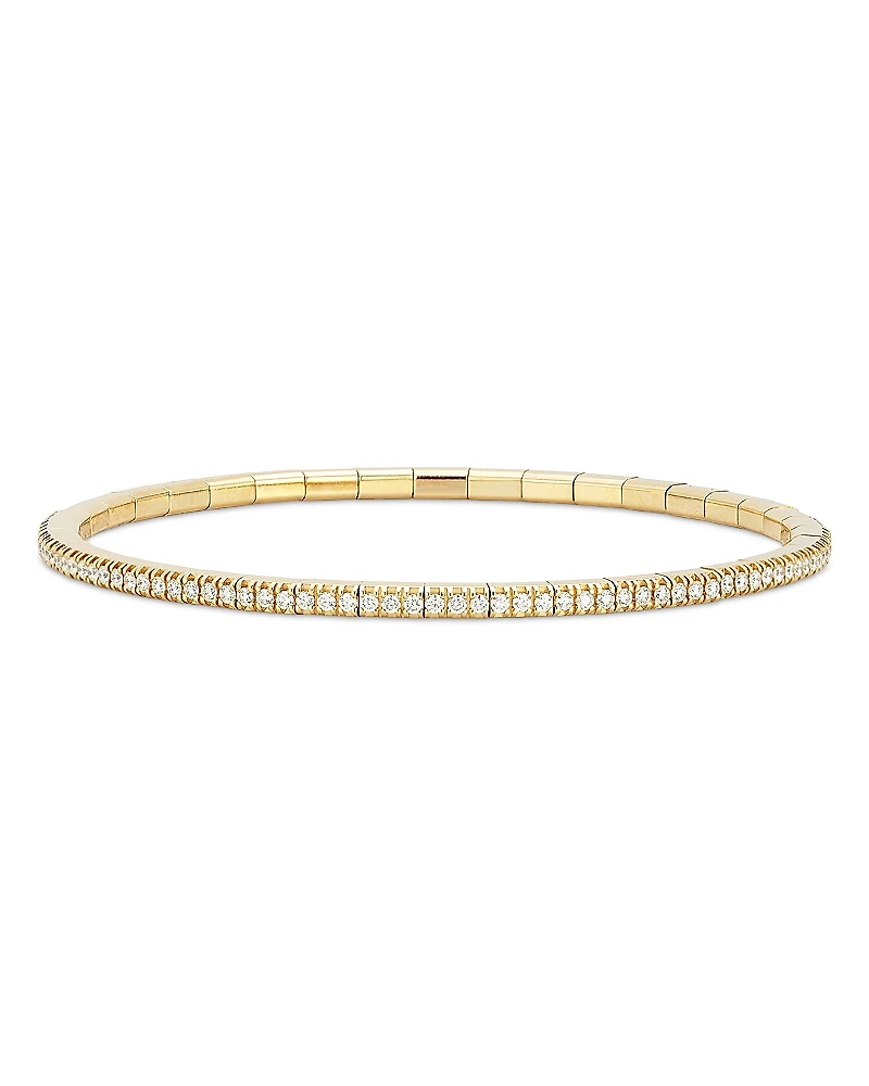 Roberto Demeglio 18K Yellow Gold Extensible by Demeglio Diamond Tennis Stretch Bracelet