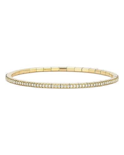 Roberto Demeglio 18K Yellow Gold Extensible by Demeglio Diamond Tennis Stretch Bracelet