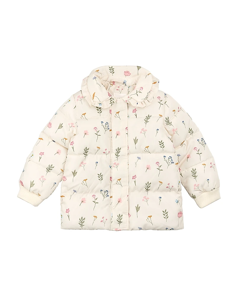 Miles The Label Girls' Pressed Floral Jacket - Baby