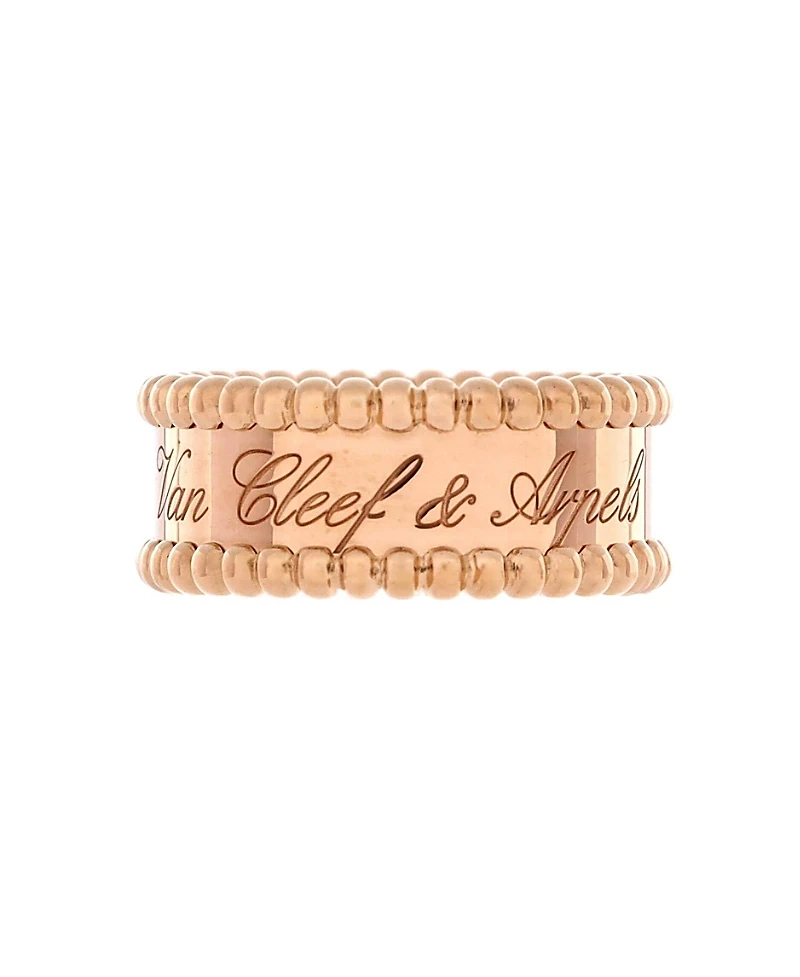Pre-Owned Van Cleef & Arpels Perlee Signature Ring 18K Rose Gold