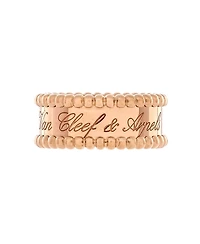 Pre-Owned Van Cleef & Arpels Perlee Signature Ring 18K Rose Gold