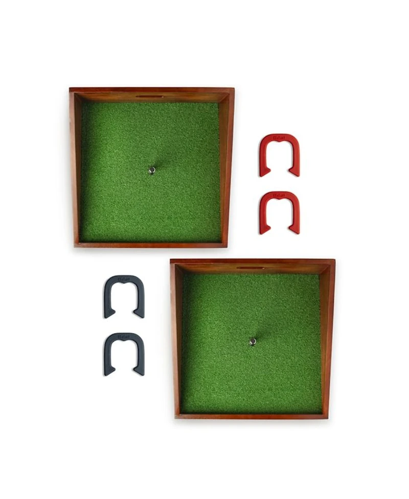 Mahogany Buckaroo Mini Horseshoes Game
