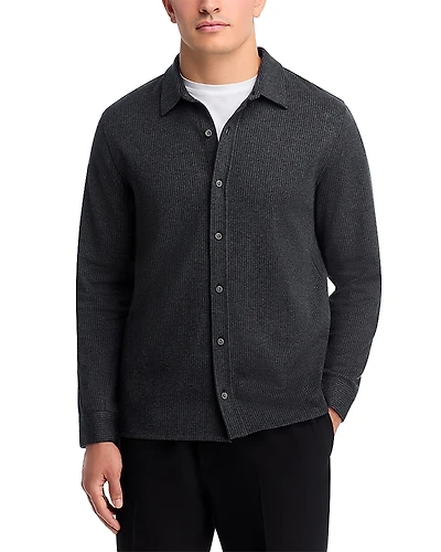 Vince Pinstripe Jacquard Long Sleeve Shirt