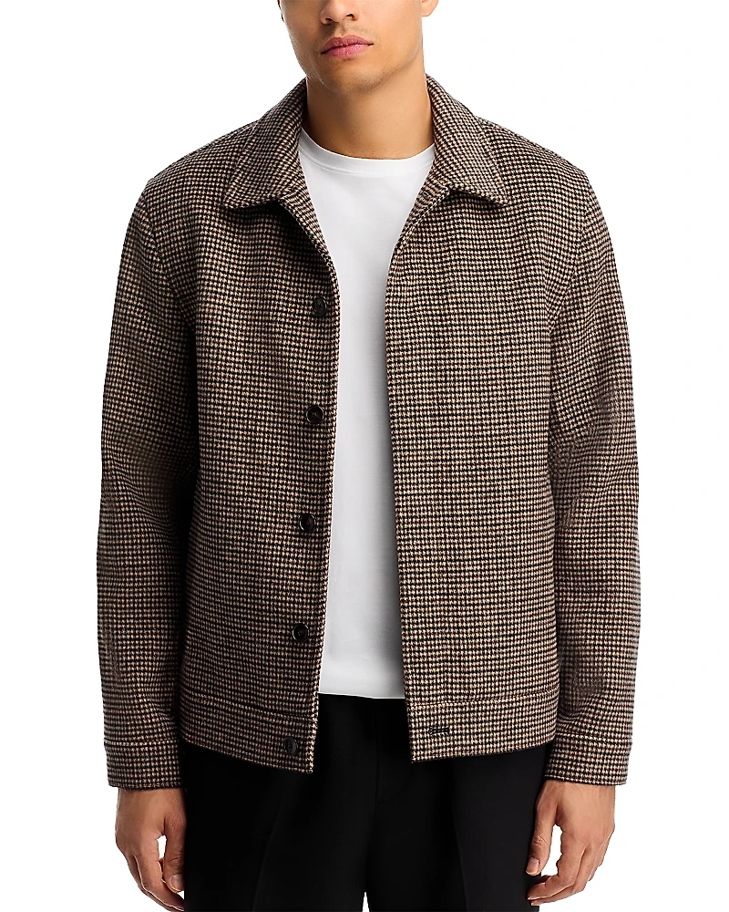 Vince Houndstooth Bomber Jacket
