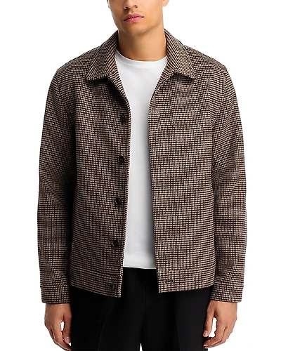Vince Houndstooth Bomber Jacket