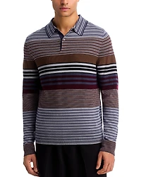 Ps Paul Smith Wool Striped Polo Sweater