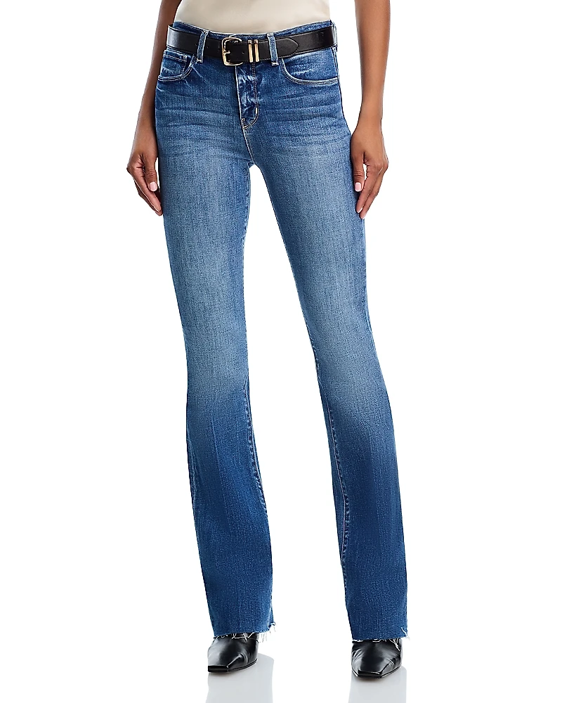 L'Agence Ruth High Rise Straight Jeans