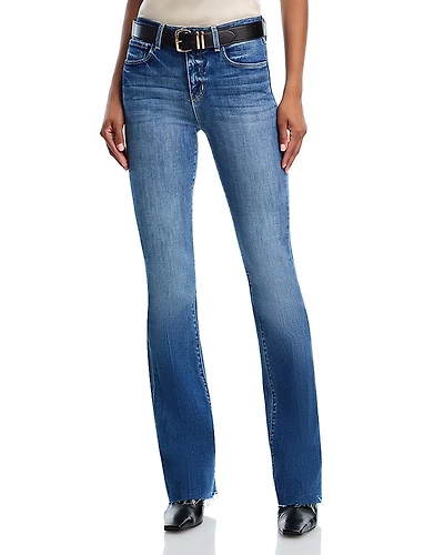 L'Agence Ruth High Rise Straight Jeans