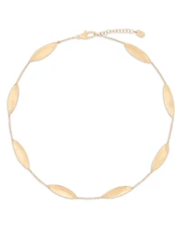 Marco Bicego 18K Yellow Gold Lunaria Twist Textured Elongated Link Collar Necklace, 16.5-18