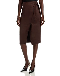 Elie Tahari The Danica Faux Suede Skirt