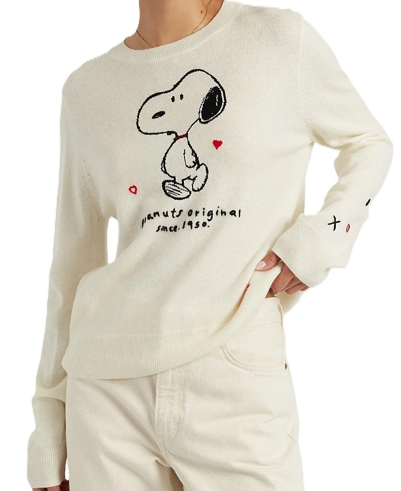 Chinti & Parker Women's Wool Cashmere Peanuts Original Sweater