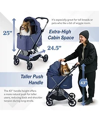 Maxi Deep Carriage with Puncture-Free Rubber Wheels