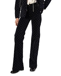 Gerard Darel Anna Monogrammed Flared Jeans