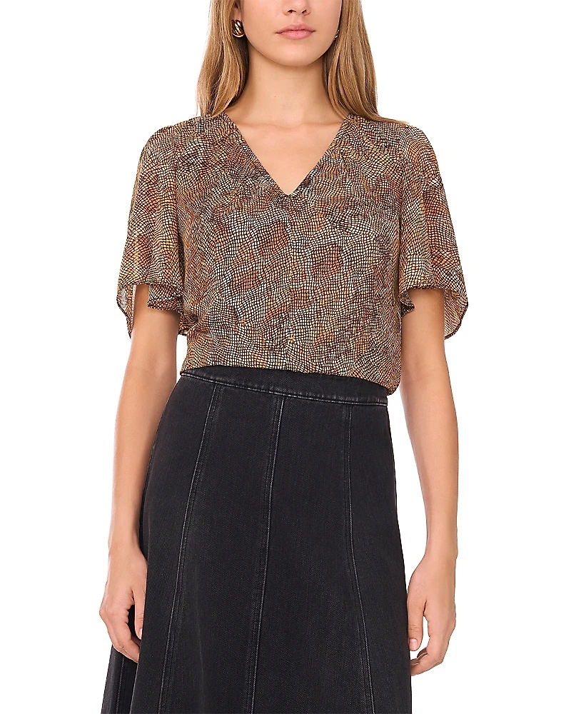 1.state Flutter Sleeve Top