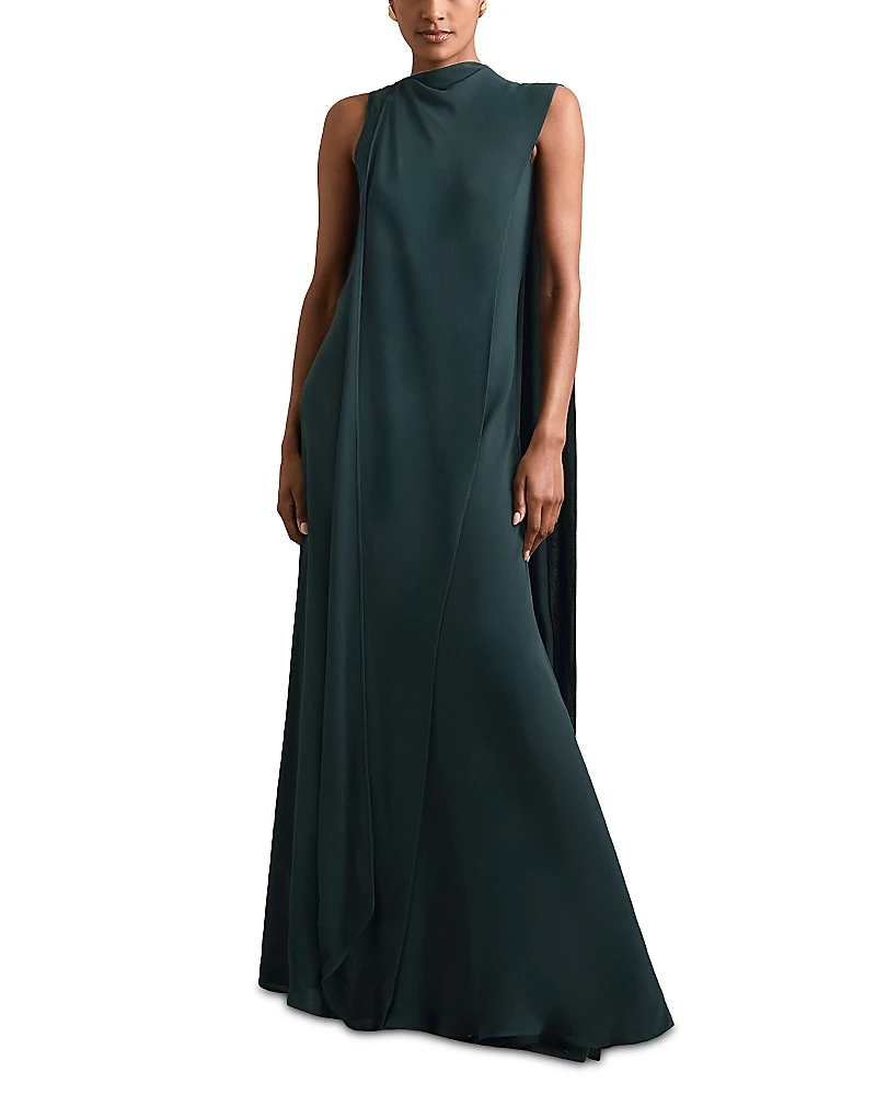 Reiss Greta Cape Back Dress