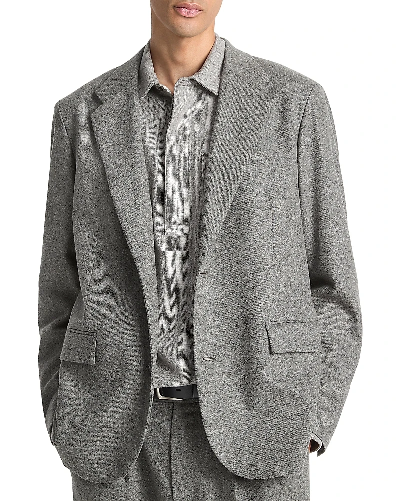 Vince Flannel Regular Fit Blazer