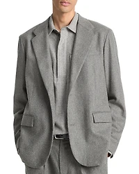 Vince Flannel Regular Fit Blazer