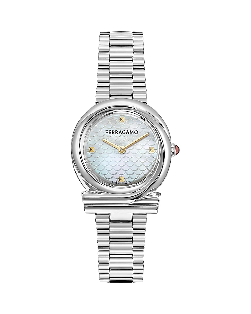 Ferragamo Gancini Twisted Bracelet Watch, 32mm