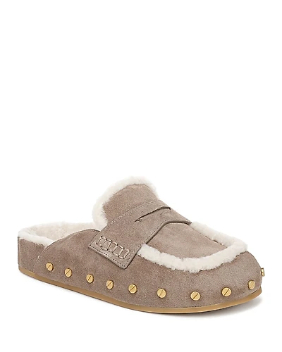 Veronica Beard Women's Fenix Shearling Clogs