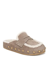 Veronica Beard Women's Fenix Shearling Clogs