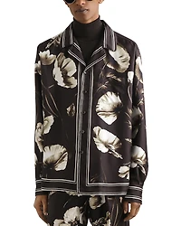 Dolce & Gabbana Long Sleeve Bordered Silk Shirt