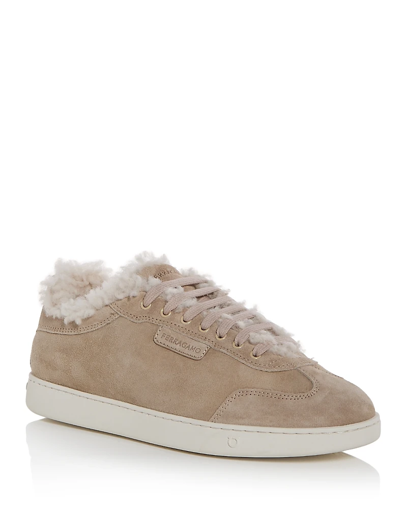 Ferragamo Women's Athena Shearling Sneakers