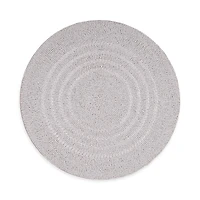 Aman Imports Ivory Beaded Round Charger