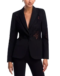 L'Agence Clementine Lace Applique Blazer