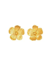 Ottoman Hands Buttercup Flower Stud Earrings
