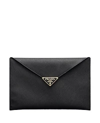 Prada Saffiano Leather Envelope Clutch