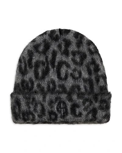 Anine Bing Elia Leopard Print Beanie