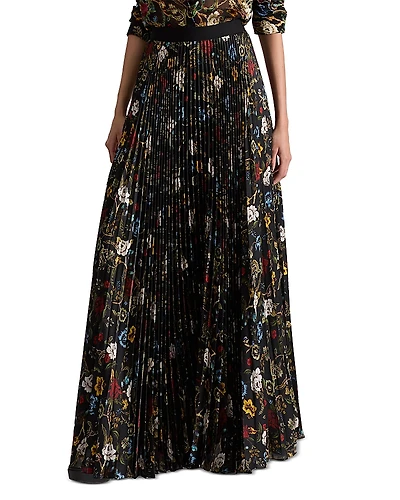 Alice and Olivia Katz Pleated Maxi Skirt