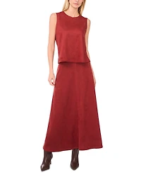 Vince Camuto Faux Suede A Line Skirt