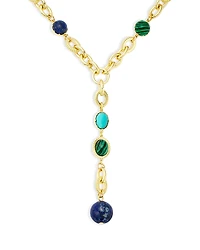 Aqua Y Necklace, 18 - Exclusive