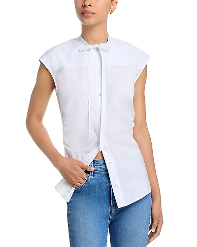 Veronica Beard Joon Tie Neck Blouse