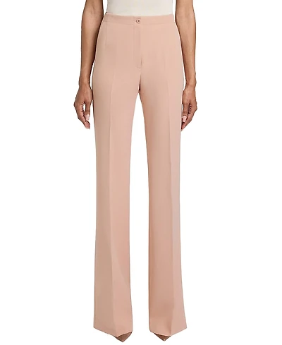 Santorelli Beth Soft Stretch Crepe Mid-Rise Flared Pant