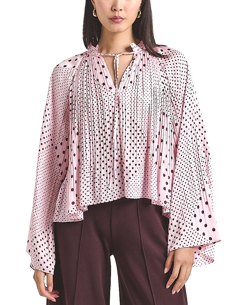 Derek Lam 10 Crosby Claira Printed Satin Top