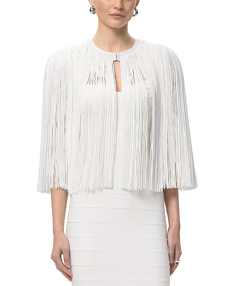 Herve Leger Fringe Cape