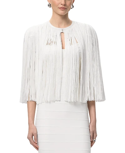 Herve Leger Fringe Cape