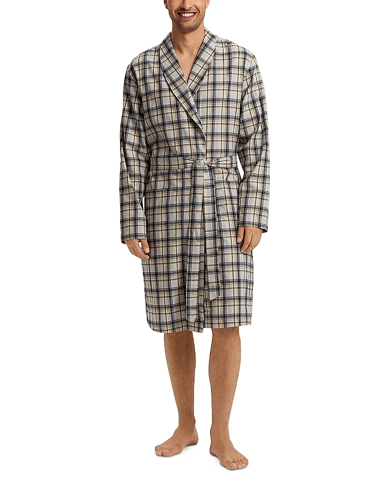 Hanro Homey Checked Robe