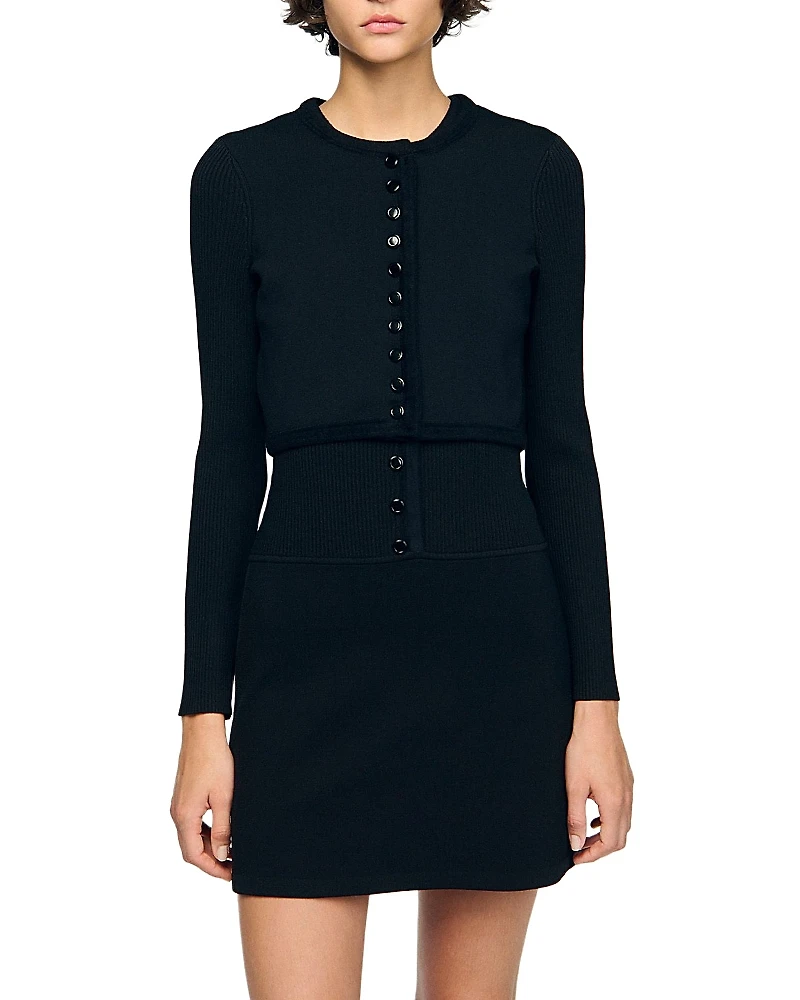 Sandro Cropped Cardigan