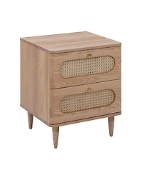 Tov Furniture Carmen Cane 2-Drawer Nightstand