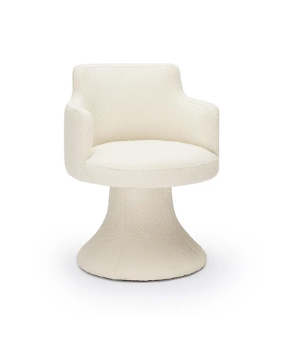 Tov Furniture Jeffree Performance Boucle Swivel Dining Chair