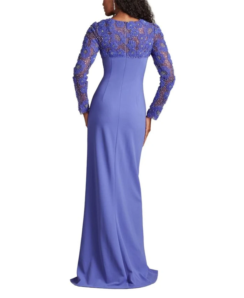 Sagamore Ribbon Flower Embellished Gown