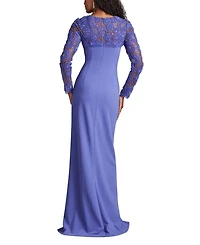 Sagamore Ribbon Flower Embellished Gown