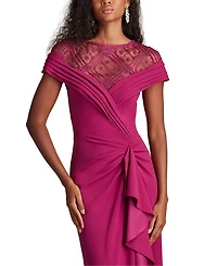 Yura Waterfall Flounce Gown