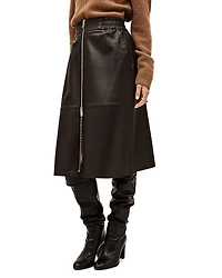 ba & sh Pona Leather Skirt